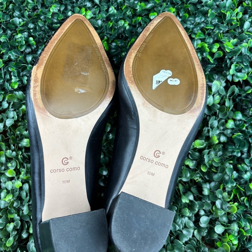 Corso Como Elegant Black Chunky Heels Size 10 Woman - Picture 7 of 8